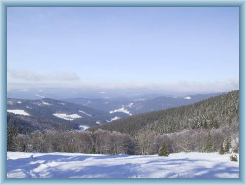 The view from Javornik to Beskydy