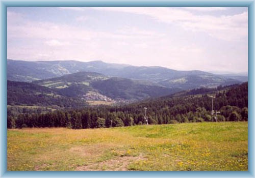 Sight from downhill route near Vysok� nad Jizerou