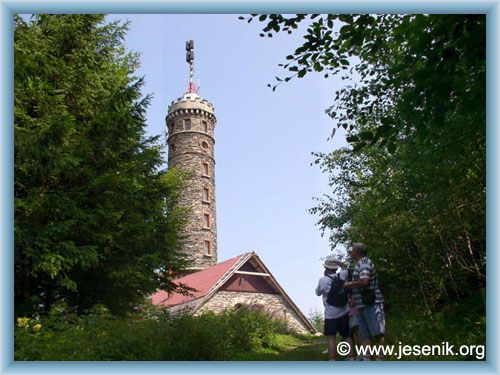 Jesen�k - View-tower Zlat� chlum