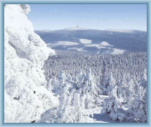 Sight of mountain Prad�d from mountain Vozka
