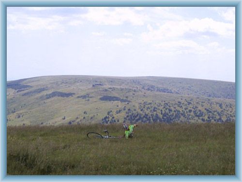 Sight of Ov��rna from mountain Prad�d in summer