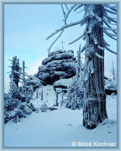 Top of Jizera in winter