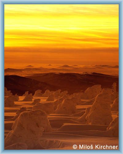 Lusatian mountains from Smrk