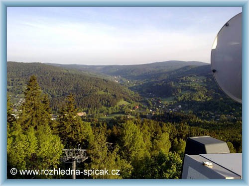 View from the view-tower Tanvaldsk� �pi��k -
