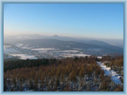 Mountain Hvozd - sight to Germany