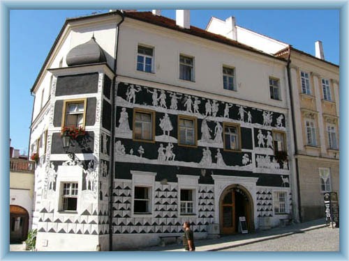 House at the town-square in Mikulov