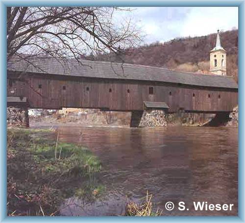 Technical interest - bridge in Rado�ov (destroyed by fire in 1986)