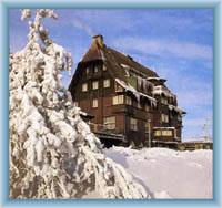 Chalet Pomez� on the top of C�novec