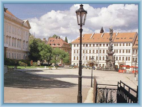 The Chateau square in Teplice