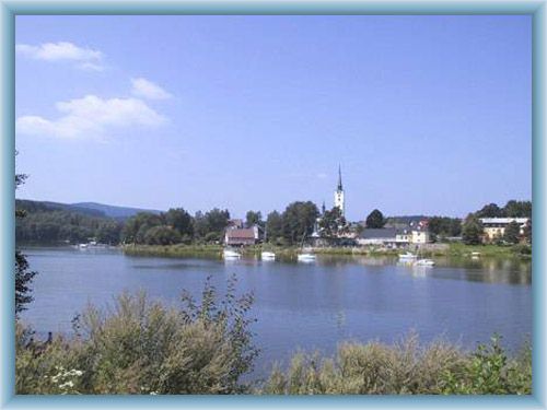 Dam lake Lipno and Frymburk