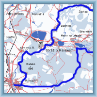 Cycling routes - From Mimoň around Ralsko