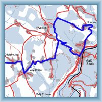 Cycling routes - From castle Sychrov to Malá skála and back