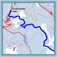 Cycling routes - From Hvězda to gap Červenohorské sedlo