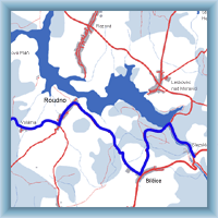 Cycling routes - From Slezská Harta, cross road in Valšov