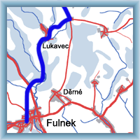 Cycling routes - From Fulnek to Opava