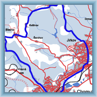 Cycling routes - Around Chomutova