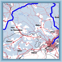 Cycling routes - From Vejpry to Chomutov