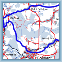 Cycling routes - The circle around Frydlant`s hook