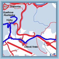 Cycling routes - To views of Karlovy Vary