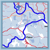 Cycling routes - The area of peat and heath