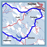 Cycling routes - The surrounding of Nejdek