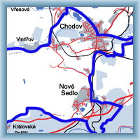 Cycling routes - From Sokolov`s basin to the castle Loket