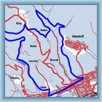 Cycling routes - From Litvinov to Kliny through Mostecka dam