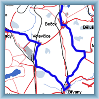 Cycling routes - The circle around Most