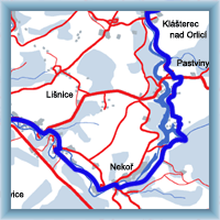 Cycling routes - From Zemská Brána to Žamberk