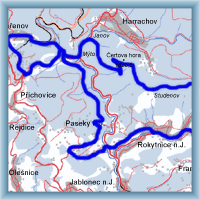 Cycling routes - Circle from Kořenov to Dvoračky and Rokytnice