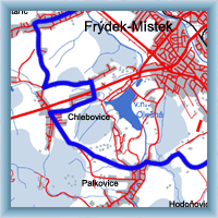 Cycling routes - Round dam Olešná