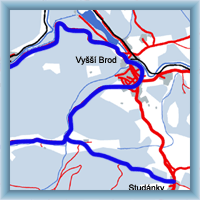 Cycling routes - The circle around Vyšší Brod