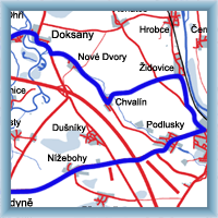 Cycling routes - The circle from Roudnice nad Labem through Budyně nad Ohří