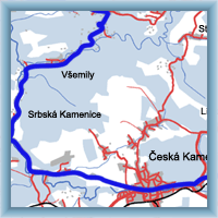 Cycling routes - Biking trail in sandstone area