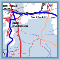 Cycling routes - Through Dolní Podluží