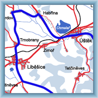 Cycling routes - Around Úštěk