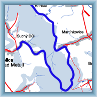 Cycling routes - The view trail - through rocks Broumovské stěny