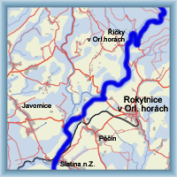 Cycling routes - Litice - Orlické Záhoří