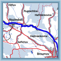Cycling routes - Dolní Adršpach - Mierozsów - Meziměstí - Broumov