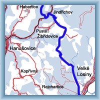 Cycling routes - Velké Losiny - Gap Kladské sedlo