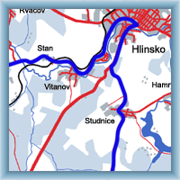 Cycling routes - Hlinsko - Ždírec nad Doubr. - Hlinsko