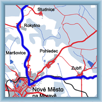 Cycling routes - Nové Město n. Moravě - Jimramov - Nové Město n. Moravě