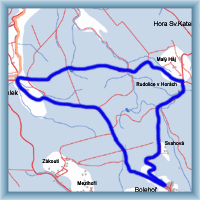 Cycling routes - Kalek - Lake Rudolický rybník - Kalek