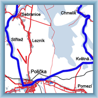 Cycling routes - Polička - Litomyšl - Polička