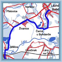 Cycling routes - Lázně Bohdaneč - Valy - Bezděkov - Lukavec