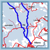 Cycling routes - The area of Kokořín for proficient cyclist