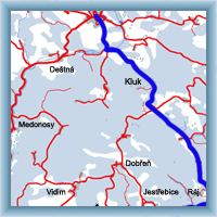 Cycling routes - The interest places of PLA Kokořín