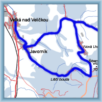 Cycling routes - From Velká nad Veličkou to NPA Bílé Karpaty