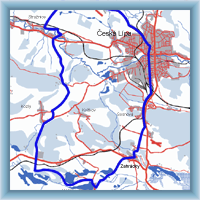 Cycling routes - Round Peklo