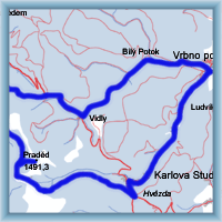 Cycling routes - From Vrbno pod Pradědem to Praděd